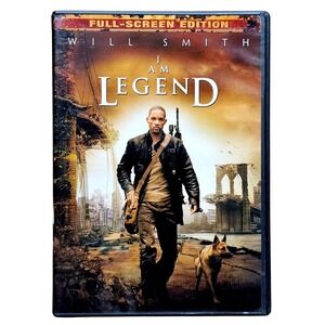 Warner Bros I Am Legend Will Smith DVD Full Screen Sci-Fi Action EUC